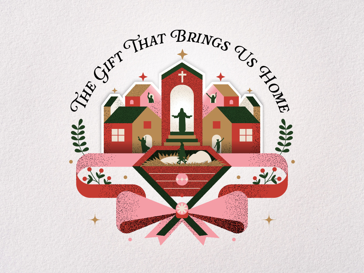 Aerial shot of field with people forming the words "SLE"